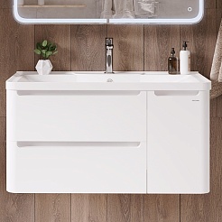Grossman Мебель для ванной Адель 100 подвесная белая – фотография-6
